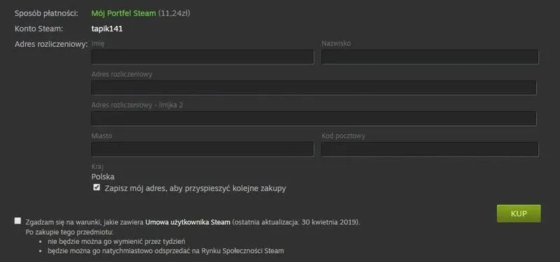 Co to jest adres rozliczeniowy Steam i co warto wiedzieć