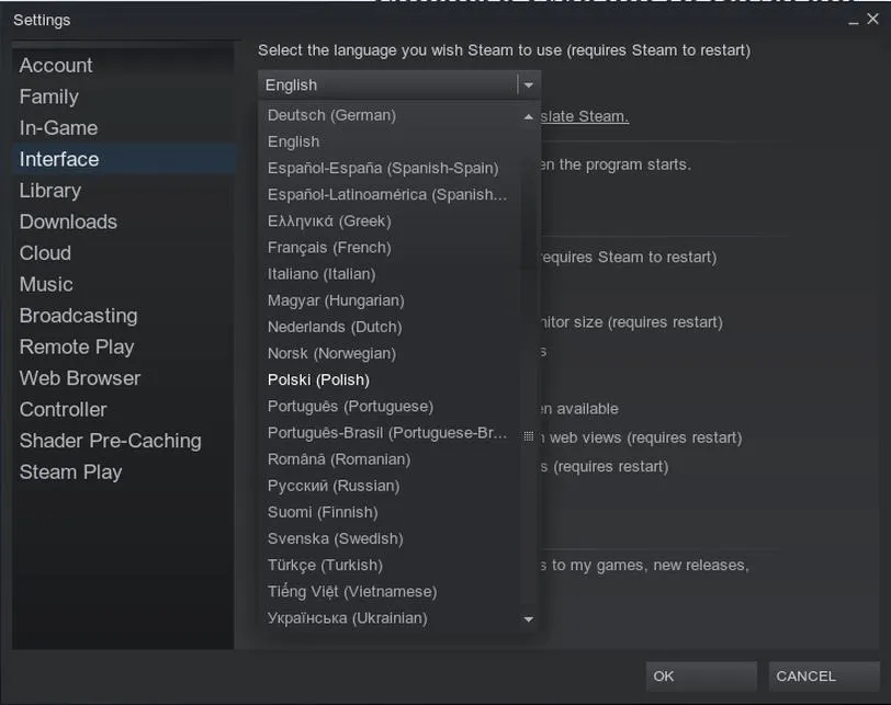Jak łatwo zmienić język na Steam i grać w ulubione tytuły w swoim języku